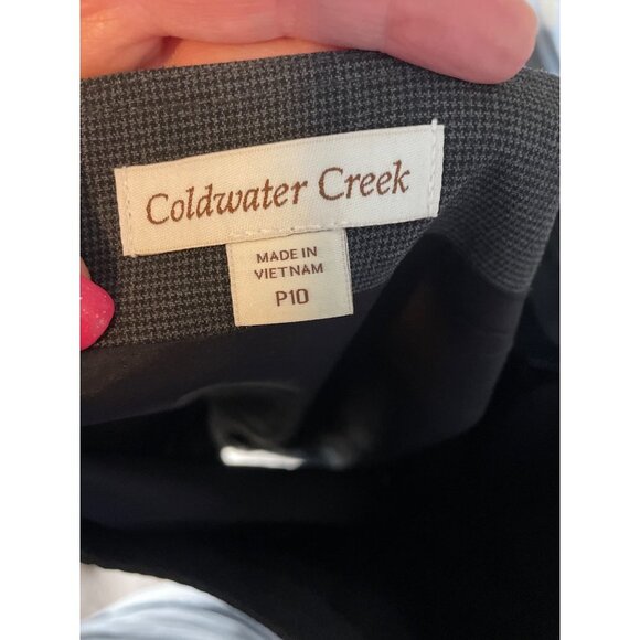 Coldwater Creek Brown Cotton Straight Pencil Skirt Sz 10P - Picture 5 of 9